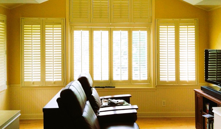 Theater Room with Shutters