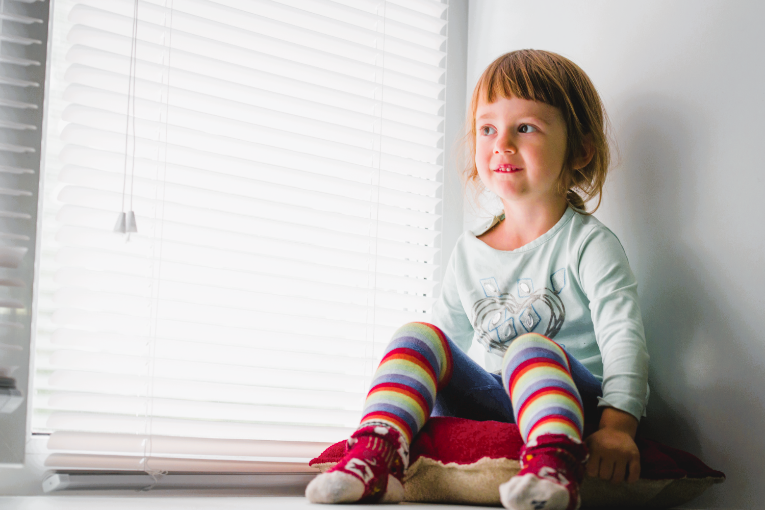 Girl on the windowsill